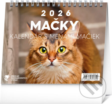NOTIQUE Stolový kalendár Mačky 2026 (Notique). Notique, 2025 NOTIQUE Stolový kalendár Mačky 2026 (Notique). Notique, 2025