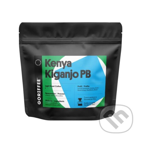 Kávy a čaje: Kenya Kiganjo PB (Goriffee). Goriffee, 2025 Kávy a čaje: Kenya Kiganjo PB (Goriffee). Goriffee, 2025
