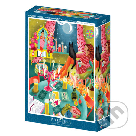 Puzzle: Čarovná čitáreň mesačného svitu (Mira Paradies). Pieces & Peace Puzzle: Čarovná čitáreň mesačného svitu (Mira Paradies). Pieces & Peace