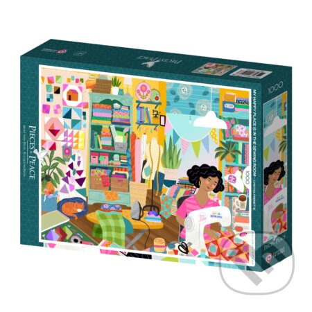 Puzzle: My Happy Place is in the Sewing Room (Pieces & Peace). Pieces & Peace Puzzle: My Happy Place is in the Sewing Room (Pieces & Peace). Pieces & Peace