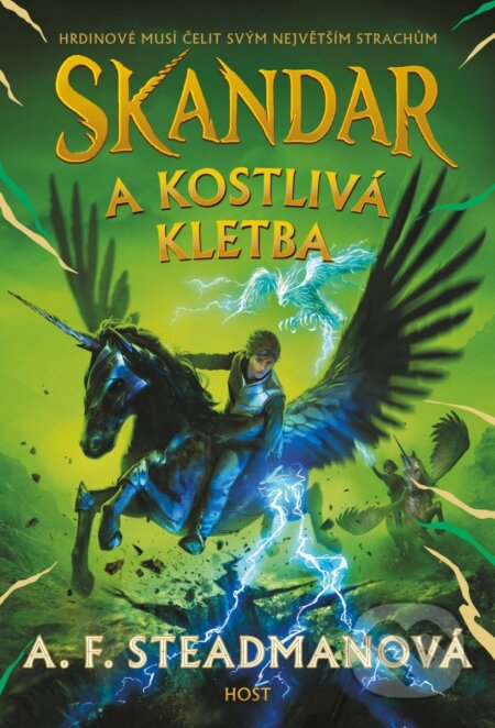 Kniha: Skandar a kostlivá kletba (A.F. Steadman). Host, 2025 Kniha: Skandar a kostlivá kletba (A.F. Steadman). Host, 2025