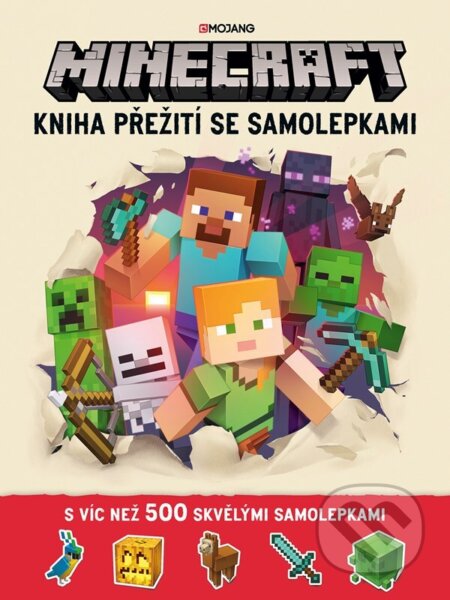 Kniha: Minecraft: Kniha přežití se samolepkami (Autorský kolektiv). Alicanto, 2025 Kniha: Minecraft: Kniha přežití se samolepkami (Autorský kolektiv). Alicanto, 2025