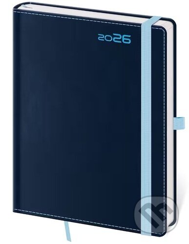 Týdenní diář 2026 A5 Double Blue s poutkem (Helma). Helma, 2025 Týdenní diář 2026 A5 Double Blue s poutkem (Helma). Helma, 2025