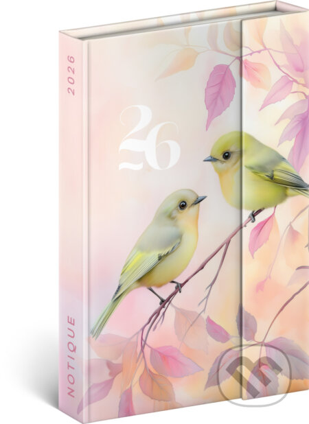 NOTIQUE Týždenný magnetický diár Vtáčiky 2026 (Notique). Notique, 2025 NOTIQUE Týždenný magnetický diár Vtáčiky 2026 (Notique). Notique, 2025