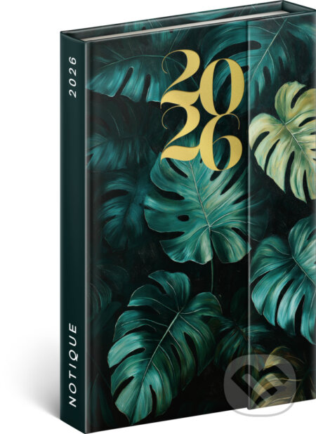 NOTIQUE Týždenný magnetický diár Monstera 2026 (Notique). Notique, 2025 NOTIQUE Týždenný magnetický diár Monstera 2026 (Notique). Notique, 2025