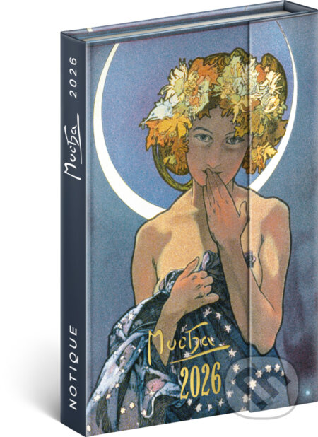 NOTIQUE Týždenný magnetický diár Alfons Mucha 2026 (Notique). Notique, 2025 NOTIQUE Týždenný magnetický diár Alfons Mucha 2026 (Notique). Notique, 2025