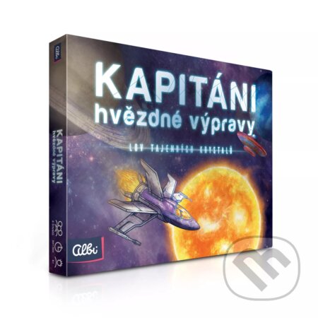 Spoločenská hra: Kapitáni hviezdnej výpravy: Lov tajomných kryštálov (Albi). Albi, 2025 Spoločenská hra: Kapitáni hviezdnej výpravy: Lov tajomných kryštálov (Albi). Albi, 2025