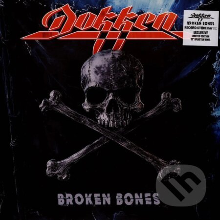 Hudobné CD: Dokken: Broken Bones (Blue & Black Splatter) LP (Warner Music). Warner Music, 2025 Hudobné CD: Dokken: Broken Bones (Blue & Black Splatter) LP (Warner Music). Warner Music, 2025
