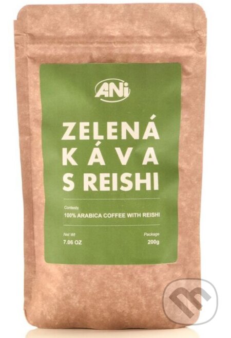 Kávy a čaje: Zelená Reishi Káva Arabika 200g (Ani). Ani Kávy a čaje: Zelená Reishi Káva Arabika 200g (Ani). Ani