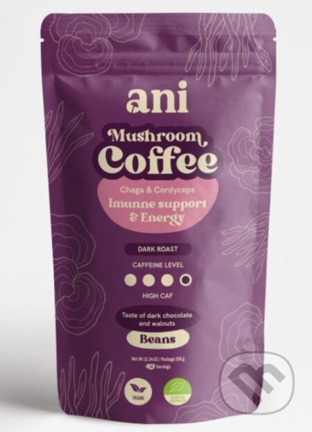 Kávy a čaje: ANi Mushroom Coffee Imunne suport & Energy - zrnková káva (Ani). Ani Kávy a čaje: ANi Mushroom Coffee Imunne suport & Energy - zrnková káva (Ani). Ani
