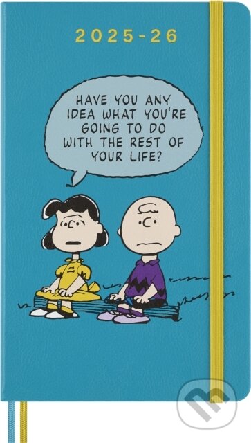 Moleskine – 18-mesačný týždenný horizontálny diár 2025/2026 - Peanuts (modrý) (Moleskine). Moleskine, 2025 Moleskine – 18-mesačný týždenný horizontálny diár 2025/2026 - Peanuts (modrý) (Moleskine). Moleskine, 2025
