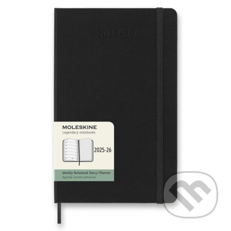 Moleskine – 18-mesačný plánovací zápisník (diár) 2025/2026 - čierny (Moleskine). Moleskine, 2025 Moleskine – 18-mesačný plánovací zápisník (diár) 2025/2026 - čierny (Moleskine). Moleskine, 2025