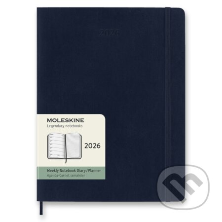 Moleskine – 12-mesačný týždenný plánovací zápisník (diár) 2026 - modrý (Moleskine). Moleskine, 2025 Moleskine – 12-mesačný týždenný plánovací zápisník (diár) 2026 - modrý (Moleskine). Moleskine, 2025