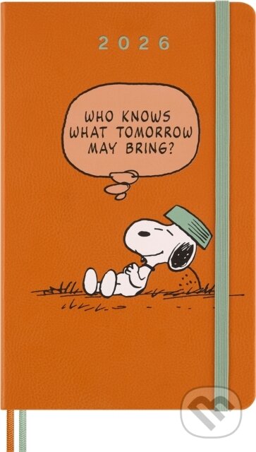 Moleskine – 12-mesačný týždenný plánovací zápisník (diár) 2026 - Peanuts (oranžový) (Moleskine). Moleskine, 2025 Moleskine – 12-mesačný týždenný plánovací zápisník (diár) 2026 - Peanuts (oranžový) (Moleskine). Moleskine, 2025