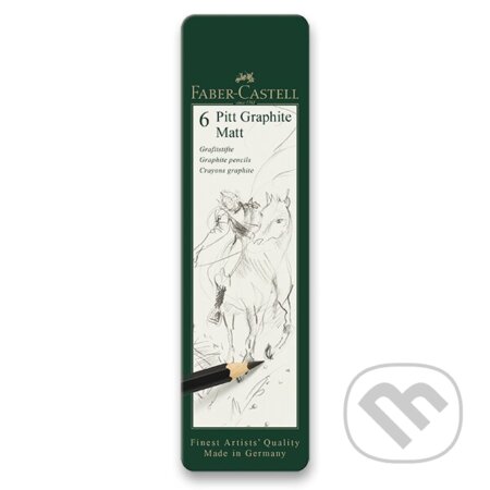 Grafitová ceruzka Faber-Castell Pitt Graphite Matt - súprava 6 ks (Faber-Castell). Faber-Castell, 2025 Grafitová ceruzka Faber-Castell Pitt Graphite Matt - súprava 6 ks (Faber-Castell). Faber-Castell, 2025