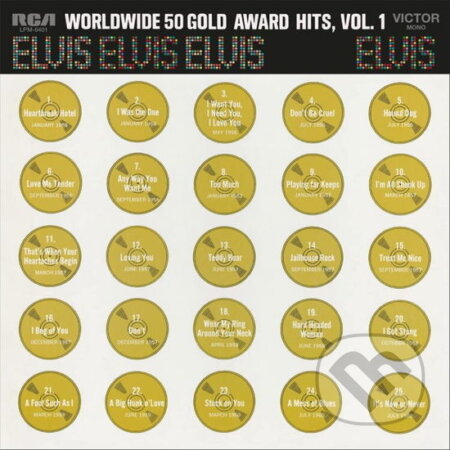 Hudobné CD: Elvis Presley: Worldwide 50 Gold Award Hits (180g / coloured) LP (Bertus). Bertus, 2022 Hudobné CD: Elvis Presley: Worldwide 50 Gold Award Hits (180g / coloured) LP (Bertus). Bertus, 2022
