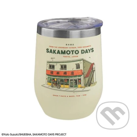 Sakamoto Days Cestovný hrnček - Sakamoto 350 ml (Distrineo). Distrineo, 2025 Sakamoto Days Cestovný hrnček - Sakamoto 350 ml (Distrineo). Distrineo, 2025