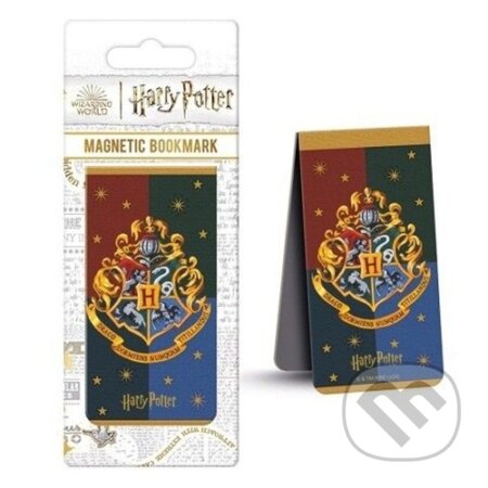 Magnetická záložka Harry Potter - Znak Bradavice (Merch). Merch, 2025 Magnetická záložka Harry Potter - Znak Bradavice (Merch). Merch, 2025