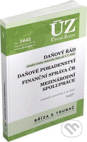 Kniha: ÚZ 1642 Daňový řád (Sagit). Sagit, 2025 Kniha: ÚZ 1642 Daňový řád (Sagit). Sagit, 2025