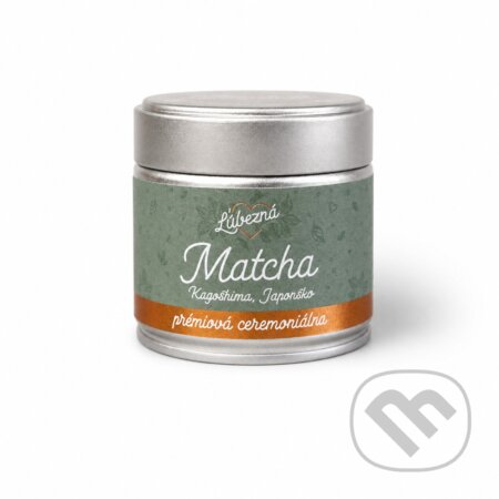Kávy a čaje: Ľúbezná Matcha Premiová Ceremoniálna Yabukita - Kagoshima 30g (Ľúbezná káva). Ľúbezná káva Kávy a čaje: Ľúbezná Matcha Premiová Ceremoniálna Yabukita - Kagoshima 30g (Ľúbezná káva). Ľúbezná káva