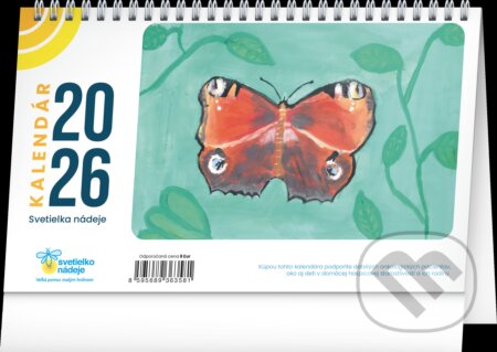 Stolový kalendár Svetielko nádeje 2026 (Presco Group). Presco Group, 2025 Stolový kalendár Svetielko nádeje 2026 (Presco Group). Presco Group, 2025
