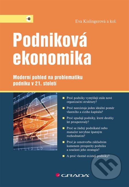 Kniha: Podniková ekonomika (Eva Kislingerová). Grada, 2025 Kniha: Podniková ekonomika (Eva Kislingerová). Grada, 2025