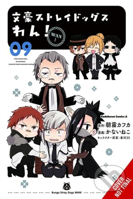 Kniha: Bungo Stray Dogs: Wan!, Vol. 9 (Kafka Asagiri, Sango Harukawa a Neco Kanai). Yen Press, 2024 Kniha: Bungo Stray Dogs: Wan!, Vol. 9 (Kafka Asagiri, Sango Harukawa a Neco Kanai). Yen Press, 2024