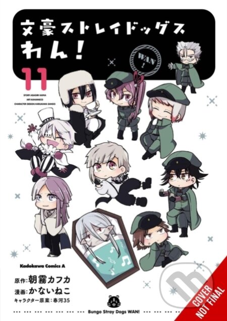 Kniha: Bungo Stray Dogs: Wan!, Vol. 11 (Kafka Asagiri, Sango Harukawa a Neco Kanai). Yen Press, 2025 Kniha: Bungo Stray Dogs: Wan!, Vol. 11 (Kafka Asagiri, Sango Harukawa a Neco Kanai). Yen Press, 2025