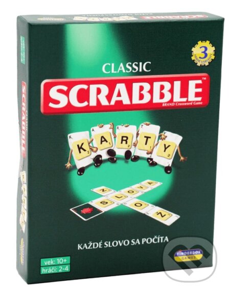 Spoločenská hra: Scrabble classics (Karty SK) (Tinderbox). Tinderbox, 2025 Spoločenská hra: Scrabble classics (Karty SK) (Tinderbox). Tinderbox, 2025