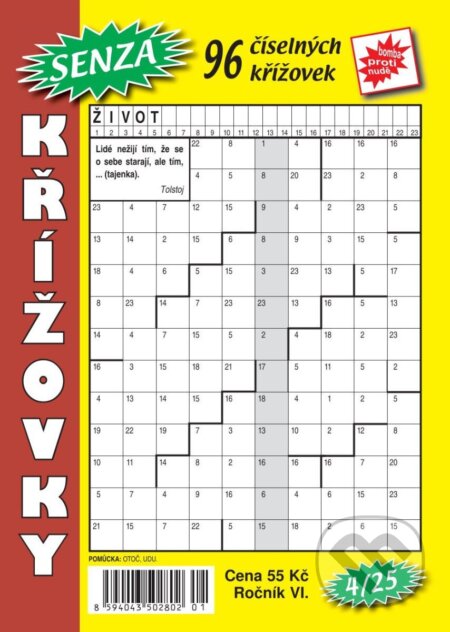 Senza číselné křížovky 4/2025 (Telpres). Telpres, 2025 Senza číselné křížovky 4/2025 (Telpres). Telpres, 2025