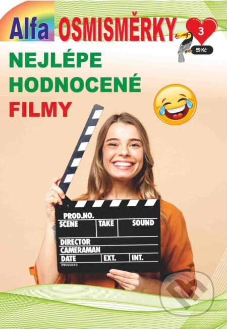 Kniha: Osmisměrky 3/2025 - Nejlépe hodnocené filmy (Alfasoft). Alfasoft, 2025 Kniha: Osmisměrky 3/2025 - Nejlépe hodnocené filmy (Alfasoft). Alfasoft, 2025