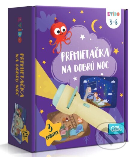 Spoločenská hra: Kvído: Žltá premietačka na dobrú noc (Albi). Albi, 2025 Spoločenská hra: Kvído: Žltá premietačka na dobrú noc (Albi). Albi, 2025