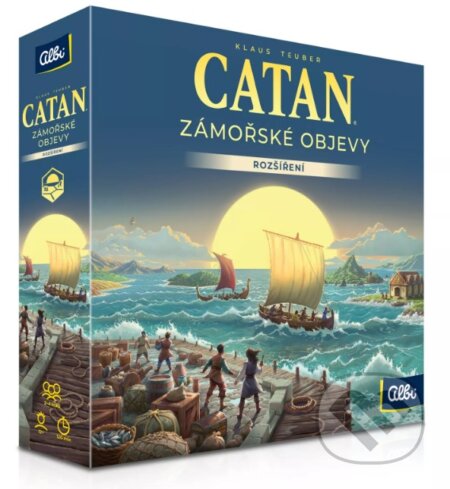 Společenská hra: Catan: Zámorské objavy edícia 2025 (Klaus Teuber). Albi, 2025 Společenská hra: Catan: Zámorské objavy edícia 2025 (Klaus Teuber). Albi, 2025