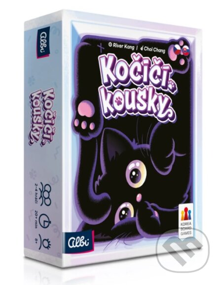 Spoločenská hra: Kočičí kousky (River Kang). Albi, 2026 Spoločenská hra: Kočičí kousky (River Kang). Albi, 2026