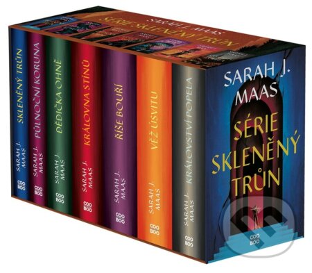 Kniha: Skleněný trůn 1-7 (box) (Sarah J. Maas). CooBoo CZ, 2025 Kniha: Skleněný trůn 1-7 (box) (Sarah J. Maas). CooBoo CZ, 2025