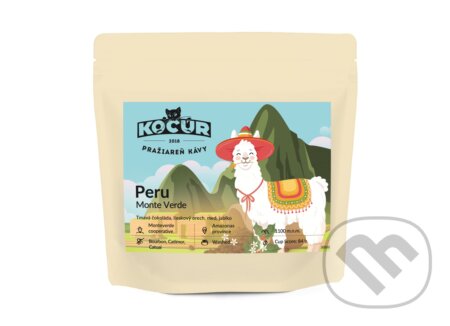 Kávy a čaje: Peru Monte Verde (Kocúr). Kocúr, 2025 Kávy a čaje: Peru Monte Verde (Kocúr). Kocúr, 2025
