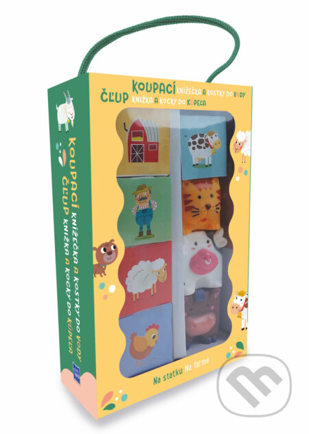 Kniha: Čľup knižka a kocky do kúpeľa - Farma / Koupací knížečka a kostky do vody - Na statku (YoYo Books). YoYo Books, 2025 Kniha: Čľup knižka a kocky do kúpeľa - Farma / Koupací knížečka a kostky do vody - Na statku (YoYo Books). YoYo Books, 2025