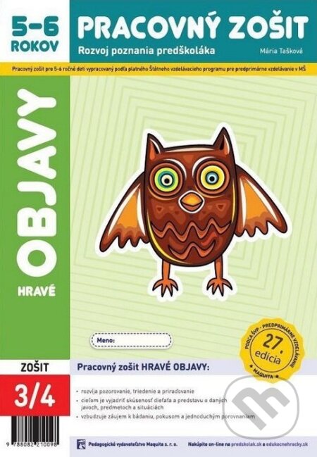 Kniha: Hravé objavy (Mária Tašková). Maquita, 2025 Kniha: Hravé objavy (Mária Tašková). Maquita, 2025