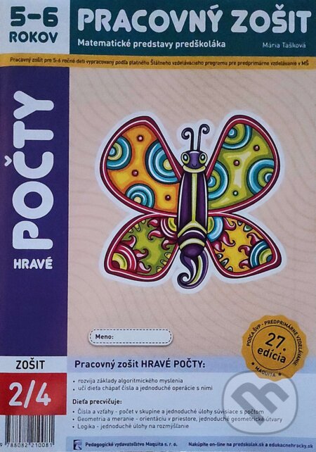 Kniha: Hravé počty (Mária Tašková). Maquita, 2025 Kniha: Hravé počty (Mária Tašková). Maquita, 2025