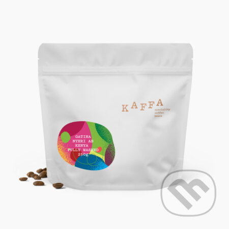Kávy a čaje: KAFFA KENYA GATINA NYERI AB FULLY WASHED (zrnková) (KAFFA). KAFFA, 2025 Kávy a čaje: KAFFA KENYA GATINA NYERI AB FULLY WASHED (zrnková) (KAFFA). KAFFA, 2025