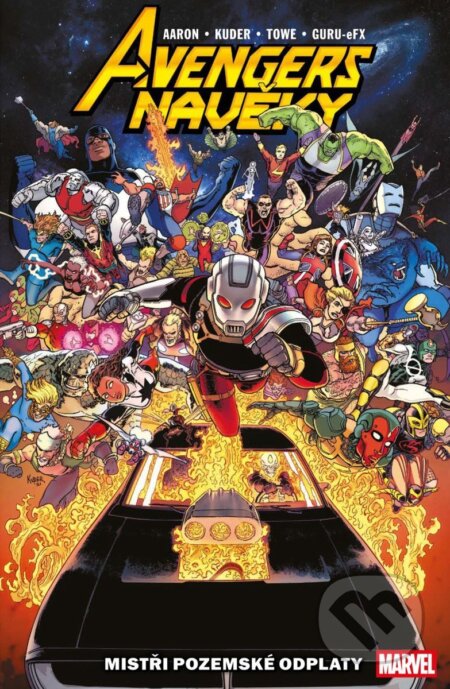 Kniha: Avengers navěky 1 - Mistři pozemské odplaty (Jason Aaron). Crew, 2025 Kniha: Avengers navěky 1 - Mistři pozemské odplaty (Jason Aaron). Crew, 2025
