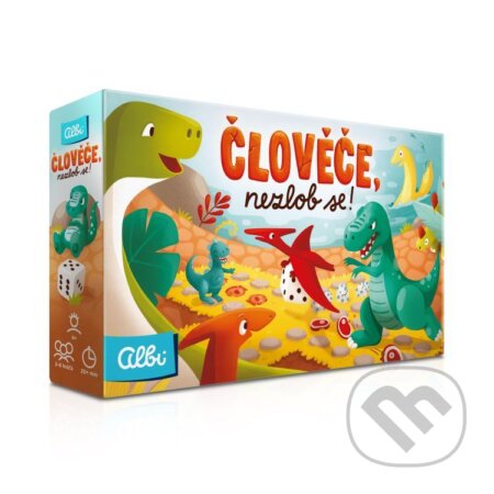 Spoločenská hra: Člověče, nehnevaj sa! - Dinosaury (Albi). Albi, 2025 Spoločenská hra: Člověče, nehnevaj sa! - Dinosaury (Albi). Albi, 2025