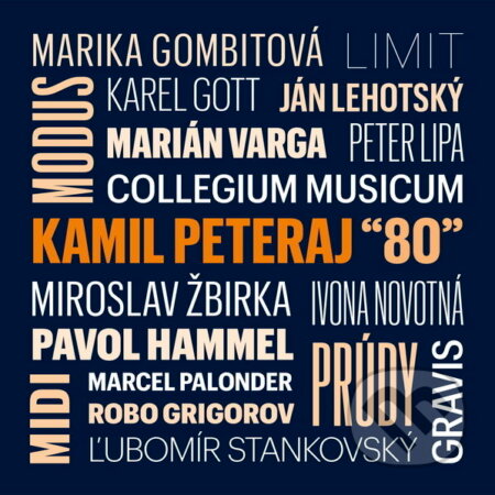 Hudobné CD: Kamil Peteraj ´80´ (Warner Music). Warner Music, 2025 Hudobné CD: Kamil Peteraj ´80´ (Warner Music). Warner Music, 2025