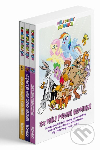 Kniha: Speciální balíček: 3x Můj první komiks (Looney Tunes, Scooby-Doo, My Little Pony) (Fosgitt, Jay; Riceová, Christina; Slott a Dan). Crew, 2025 Kniha: Speciální balíček: 3x Můj první komiks (Looney Tunes, Scooby-Doo, My Little Pony) (Fosgitt, Jay; Riceová, Christina; Slott a Dan). Crew, 2025