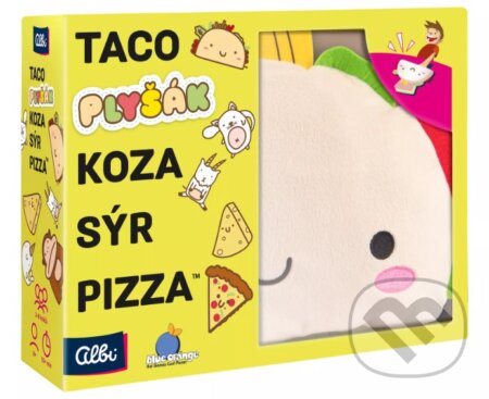 Spoločenská hra: Taco, plyšák, koza, sýr, pizza (Albi). Albi, 2025 Spoločenská hra: Taco, plyšák, koza, sýr, pizza (Albi). Albi, 2025