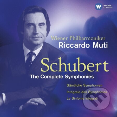 Hudební CD: Riccardo Muti: 60th Birthday - Symph. 1–6, 8 & 9 (Franz Schubert) CD (Warner Music). Warner Music, 2001 Hudební CD: Riccardo Muti: 60th Birthday - Symph. 1–6, 8 & 9 (Franz Schubert) CD (Warner Music). Warner Music, 2001
