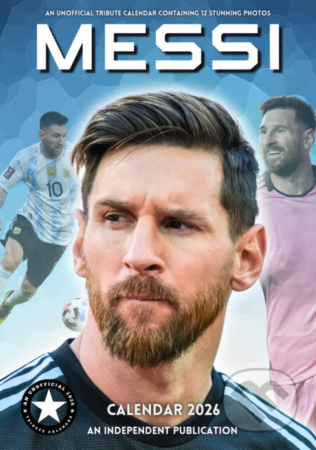 Nástěnný kalendář 2026: Lionel Messi (A3 420 x 297 mm) (Cure Pink). Cure Pink, 2025 Nástěnný kalendář 2026: Lionel Messi (A3 420 x 297 mm) (Cure Pink). Cure Pink, 2025
