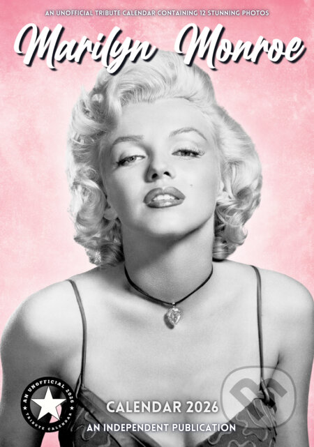 Nástěnný kalendář 2026: Marilyn Monroe (A3 29,7 x 42 cm) (Cure Pink). Cure Pink, 2025 Nástěnný kalendář 2026: Marilyn Monroe (A3 29,7 x 42 cm) (Cure Pink). Cure Pink, 2025