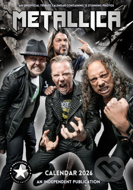 Nástěnný kalendář 2026: Metallica (A3 29,7 x 42 cm) (Cure Pink). Cure Pink, 2025 Nástěnný kalendář 2026: Metallica (A3 29,7 x 42 cm) (Cure Pink). Cure Pink, 2025