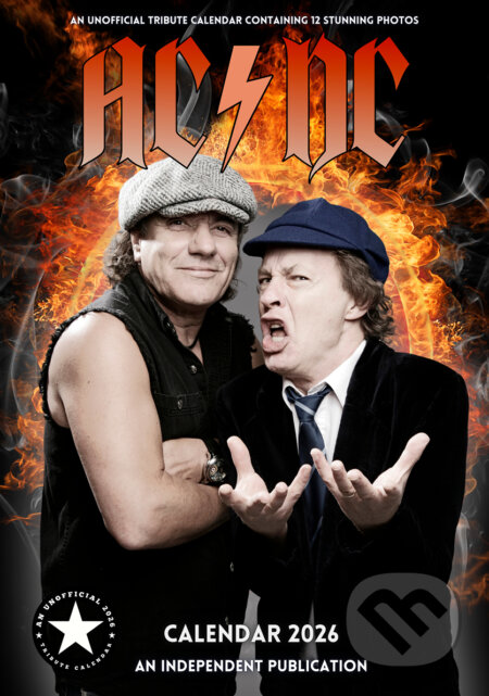 Nástěnný kalendář 2026: AC/DC (A3 29,7 x 42 cm) (Cure Pink). Cure Pink, 2025 Nástěnný kalendář 2026: AC/DC (A3 29,7 x 42 cm) (Cure Pink). Cure Pink, 2025